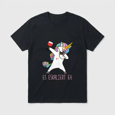 Es ekaliert Eh Dabbing T-Shirt – Klassisches T-Shirt in Schwarz