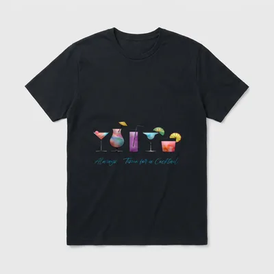 Lustiges Cocktail Cocktailfest Cocktail T-Shirt – Klassisches T-Shirt in Schwarz