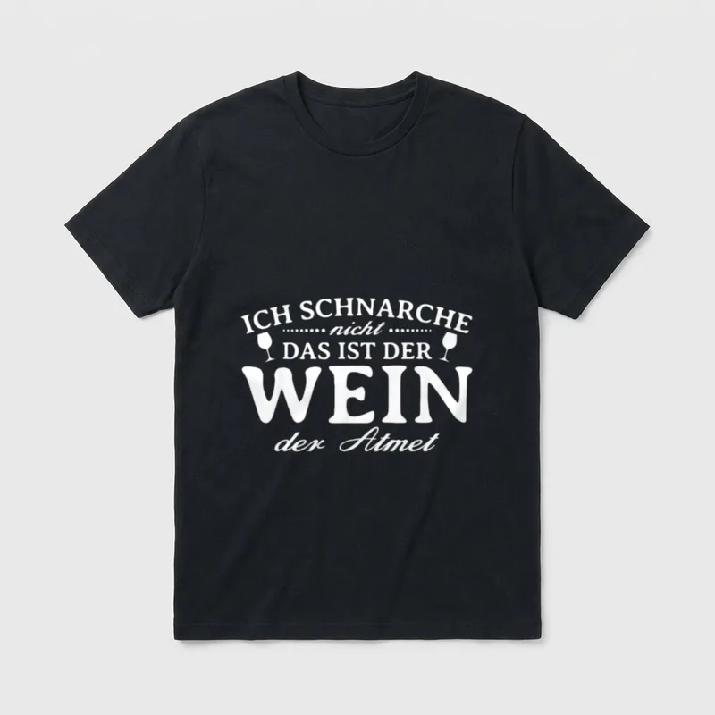 Wein lustig Weintrinker Rotwein T-Shirt – Klassisches T-Shirt in Schwarz