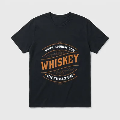 Lustiges Whisky Trinker Kann T-Shirt – Klassisches T-Shirt in Schwarz