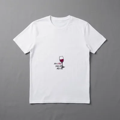 Zu Vino Sag Ich T-Shirt – Weinglas mit Schriftzug „zu vino sag ich nie no“ – Klassisches T-Shirt in Schwarz