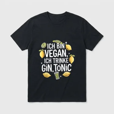 Ich bin Vegan ich T-Shirt – Klassisches T-Shirt in Schwarz