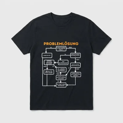 Problemlösung Kein Problem Witz T-Shirt – Klassisches T-Shirt in Schwarz