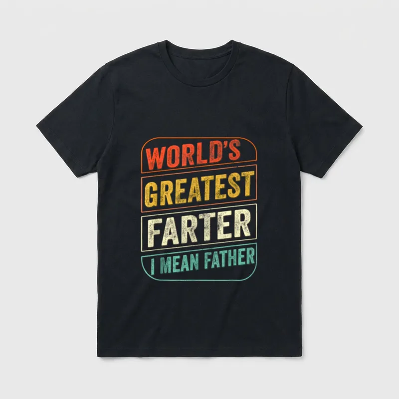Worlds Greatest Farter Father T-Shirt – Klassisches T-Shirt in Schwarz
